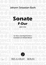 Johann Sebastian Bach Notenblätter Sonate F-Dur nach BWV525