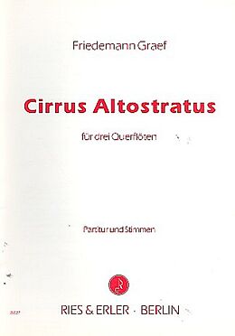 Friedemann Graef Notenblätter Cirrus Altostratus