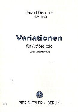 Harald Genzmer Notenblätter Variationen