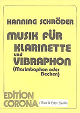 Hanning Schröder Notenblätter Musik für Klarinette und Vibraphon