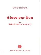 Dietrich Erdmann Notenblätter Gioco per Due für Bassklarinette