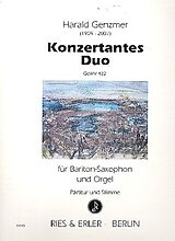 Harald Genzmer Notenblätter Konzertantes Duo