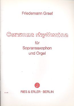Friedemann Graef Notenblätter Canzona rhythmica für