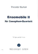 Theodor Burkali Notenblätter Ensemobile Nr.2 für 4 Saxophone (SATB)