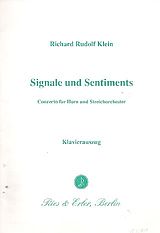 Richard Rudolf Klein Notenblätter Signale und Sentiments