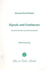 Richard Rudolf Klein Notenblätter Signale und Sentiments
