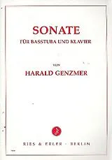 Harald Genzmer Notenblätter Sonate für Basstuba und Klavier