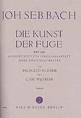 Johann Sebastian Bach Notenblätter Die Kunst der Fuge BWV1080