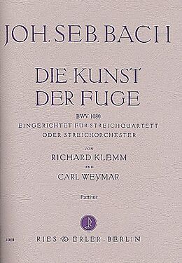 Johann Sebastian Bach Notenblätter Die Kunst der Fuge BWV1080