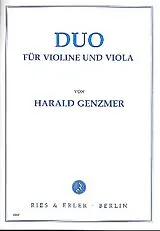 Harald Genzmer Notenblätter Duo für Violine und Viola