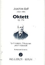 Joseph Joachim Raff Notenblätter Oktett op.176 für 4 Violinen