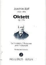 Joseph Joachim Raff Notenblätter Oktett op.176 für 4 Violinen