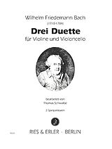 Wilhelm Friedemann Bach Notenblätter 3 Duette