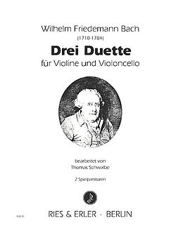 Wilhelm Friedemann Bach Notenblätter 3 Duette