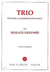 Harald Genzmer Notenblätter Trio für Oboe, Klarinette und