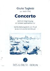 Julio Taglietto Notenblätter Concerto nach der Orgelfassung von J.G. Walther