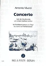 Antonio Vivaldi Notenblätter Concerto nach der Orgelfassung von J.G. Walther