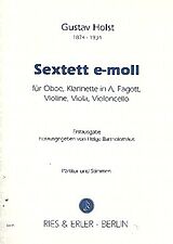 Gustav Holst Notenblätter Sextett e-Moll