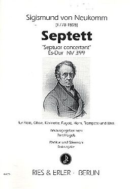 Sigismund Ritter von Neukomm Notenblätter Septett Es-Dur NV399