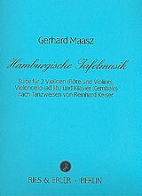 Gerhard Maasz Notenblätter Hamburgische Tafelmusik für