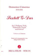 Domenico Cimarosa Notenblätter Sextett G-Dur für 2 Violinen