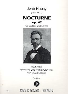 Jenö Hubay Notenblätter Nocturne op.42 für Violine und Klavier