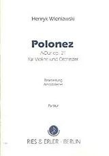 Henryk Wieniawski Notenblätter Polonaise A-Dur op. 21 für Violine