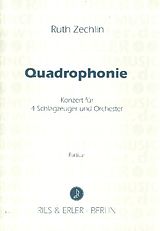 Ruth Zechlin Notenblätter Quadrophonie Konzert für 4 Schlagzeuger