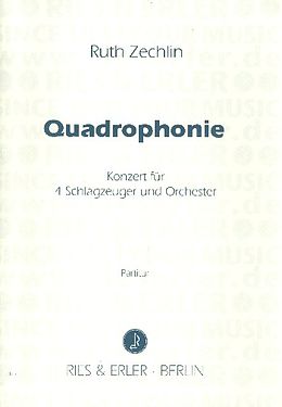 Ruth Zechlin Notenblätter Quadrophonie Konzert für 4 Schlagzeuger