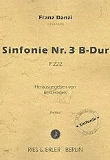 Franz Danzi Notenblätter Sinfonie B-Dur Nr.3 P222