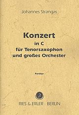 Johannes Strangas Notenblätter Konzert in C für Tenorsaxophon