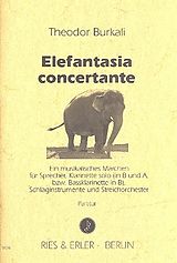 Theodor Burkali Notenblätter Elefantasia concertante für Sprecher, Klarinette