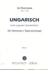Josef Knümann Notenblätter Ungarisch für Orchester (Salonorchester)