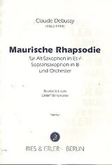 Claude Debussy Notenblätter Maurische Rhapsodie für Altsaxophon