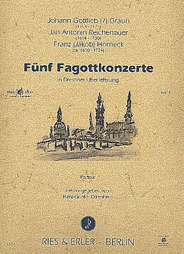  Notenblätter 5 Fagottkonzerte in Dresdner Überlieferung