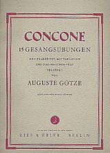 Giuseppe (Joseph) Concone Notenblätter 15 Gesangsübungen