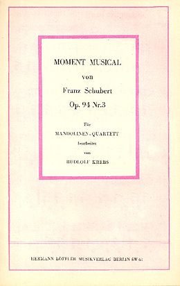 Franz Schubert Notenblätter Moment musical op.94,3