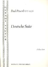 Paul Peuerl Notenblätter Deutsche Suite für 4 Konzert-Zithern