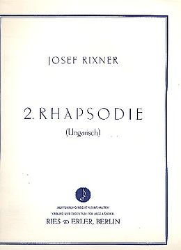 Josef Rixner Notenblätter Rhapsodie Nr.2 für Salonorchester