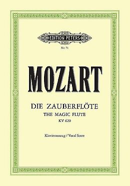 Kartonierter Einband Die Zauberflöte KV 620 von Wolfgang Amadeus Mozart, Emanuel Schikaneder