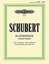 Franz Schubert Notenblätter Klaviertrios B-Dur op.99 D898 und Es-Dur op.100 D929