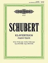 Franz Schubert Notenblätter Klaviertrios B-Dur op.99 D898 und Es-Dur op.100 D929