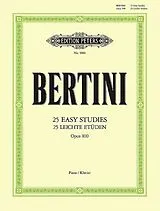 Henri Jerome Bertini Notenblätter 25 leichte Etüden op.100