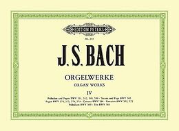 Johann Sebastian Bach Notenblätter Orgelwerke Band 4