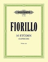 Fedorico Fiorillo Notenblätter 36 Etüden oder Capricen