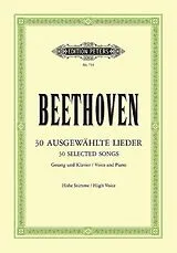 Ludwig van Beethoven Notenblätter 30 ausgewählte Lieder