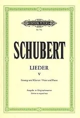 Franz Schubert Notenblätter Lieder Band 5
