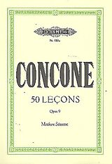 Giuseppe (Joseph) Concone Notenblätter 50 lecons op.9