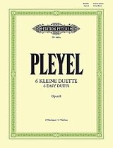 Ignaz Joseph Pleyel Notenblätter 6 Duos op.8
