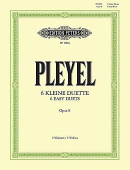 Ignaz Joseph Pleyel Notenblätter 6 Duos op.8